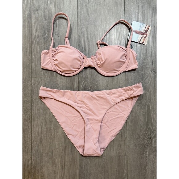 Blush Pink Bikini Set – XL Bottoms / Small-Medium Top (New with Tag) - Picture 2 of 2